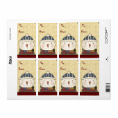 Kerst Collectie Sneeuwman Cadeau Labels Labels (Full Sheet)