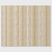 Kerst Collectie | Strepen | Goud & Crème Cadeaupapier (Vlak)