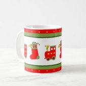 Kerst Collectieve Trein Koffiemok (Voorkant links)