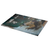 Kerst Collie bij het Raam Snijplank (Hoek)