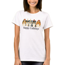 Kerst Collie T-shirt