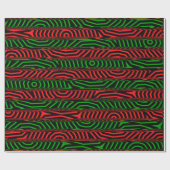 Kerst Complotstreep Cadeaupapier (Vlak)