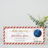 Kerst Concert Event Show Cadeaubon Kaart (Staand voorkant)