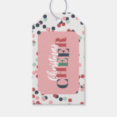 Kerst Confetti Cadeaulabel (Voorkant)