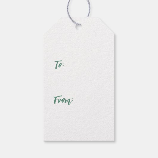 Kerst Confetti Cadeaulabel (Achterkant)