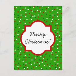 Kerst Confetti · Kerstboom sprenkels Feestdagenkaart