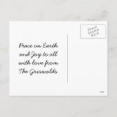 Kerst Confetti · Kerstboom sprenkels Feestdagenkaart (Achterkant)