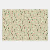 Kerst Confetti Polka Dot Wrapping Paper Set (Voorkant)