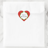 Kerst Confetti · Red Hot Cinnamon Sprinkles Hart Sticker (Tas)