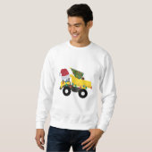 Kerst constructie vrachtwagens trui (Voorkant volledig)