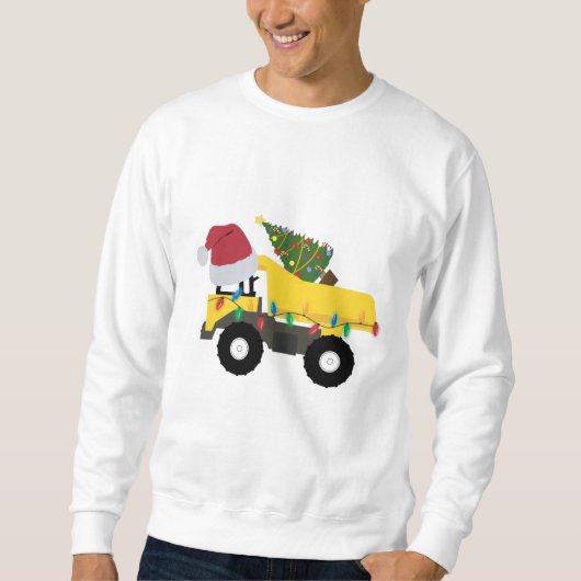 Kerst constructie vrachtwagens trui (Voorkant)
