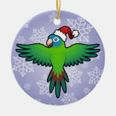 Kerst Conure / Loriket / Parrot Keramisch Ornament (Voorkant)