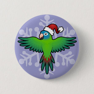Kerst Conure / Loriket / Parrot Ronde Button 5,7 Cm