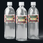 Kerst Cooke Exchange Party Waterfles Etiket<br><div class="desc">De perfecte manier om de Feestdagen te vieren met je familie en vrienden!</div>