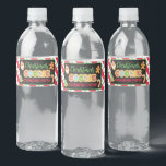 Kerst Cooke Exchange Party Waterfles Etiket<br><div class="desc">De perfecte manier om de Feestdagen te vieren met je familie en vrienden!</div>