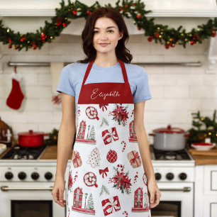 Kerst Cookie Baking Crew gepersonaliseerd Schort