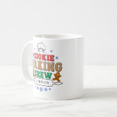 Kerst Cookie Baking Crew Gepersonaliseerde vakanti Koffiemok (Voorkant links)