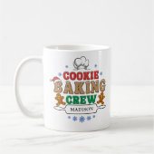 Kerst Cookie Baking Crew Gepersonaliseerde vakanti Koffiemok (Links)