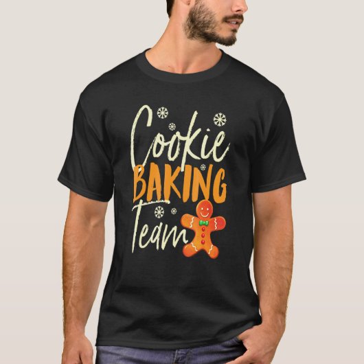 Kerst Cookie Baking Team T-shirt (Voorkant)
