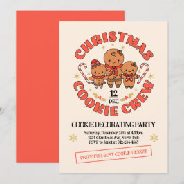 Kerst Cookie Crew Familie Kaart