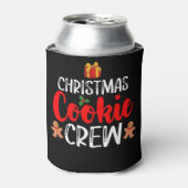 Kerst Cookie Crew Familie Pyjama's Kerstvakantie Blikjeskoeler (Blikje Voorkant)