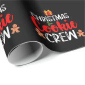 Kerst Cookie Crew Familie Pyjama's Kerstvakantie Cadeaupapier (Rol Hoek)