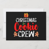 Kerst Cookie Crew Familie Pyjama's Kerstvakantie Kaart (Voorkant)