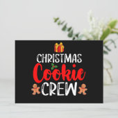 Kerst Cookie Crew Familie Pyjama's Kerstvakantie Kaart (Staand voorkant)