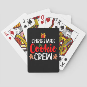 Kerst Cookie Crew Familie Pyjama's Kerstvakantie Pokerkaarten