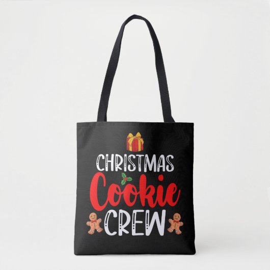 Kerst Cookie Crew Familie Pyjama's Kerstvakantie Tote Bag (Voorkant)