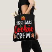 Kerst Cookie Crew Familie Pyjama's Kerstvakantie Tote Bag (Dichtbij)