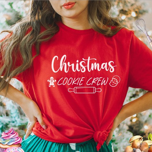 Kerst Cookie Crew Vrouwen T-shirt