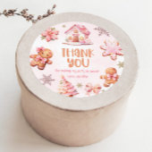 Kerst Cookie decoratie feest dank u Ronde Sticker