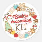 Kerst Cookie Decorating Kit Label (Voorkant)