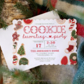 Kerst Cookie Decorating Party Cookie Party Kaart