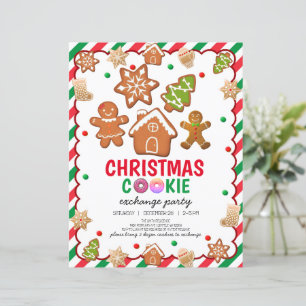 Kerst Cookie Decorating Party Uitnodigingskaart