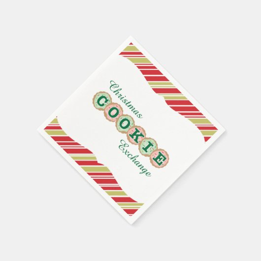 Kerst Cookie Exchange Frosted Cookies Servetten (Hoek)