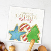 Kerst Cookie Exchange gepersonaliseerd Servet