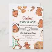 Kerst Cookie Exchange Kerstfeest Kaart (Voorkant)