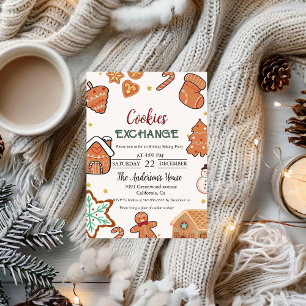 Kerst Cookie Exchange Kerstfeest Kaart