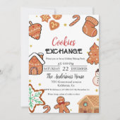 Kerst Cookie Exchange Kerstfeest Kaart (Voorkant)