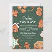 Kerst Cookie Exchange Kerstfeest Kaart (Voorkant)