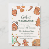 Kerst Cookie Exchange Kerstfeest Kaart (Voorkant)