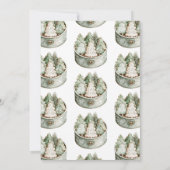 Kerst Cookie Exchange Party Elegant Green Tree Kaart (Achterkant)