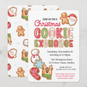 Kerst Cookie Exchange Party Evenement Kaart (Voorkant / Achterkant)
