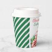 Kerst Cookie Exchange Party Feestelijk Groen Papieren Bekers (Rechts)