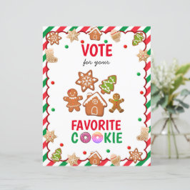 Kerst Cookie Exchange Party Game Cookie Ballot