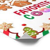 Kerst Cookie Exchange Party Game Cookie Ballot Poster (Hoek)