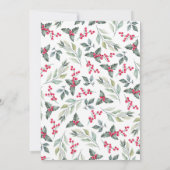 Kerst Cookie Exchange Party Waterverf Elegant Kaart (Achterkant)