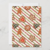 Kerst Cookie Exchange Recept Swap Bruin Party Kaart (Achterkant)